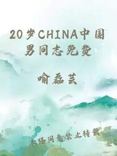 20岁CHINA中国男同志免费